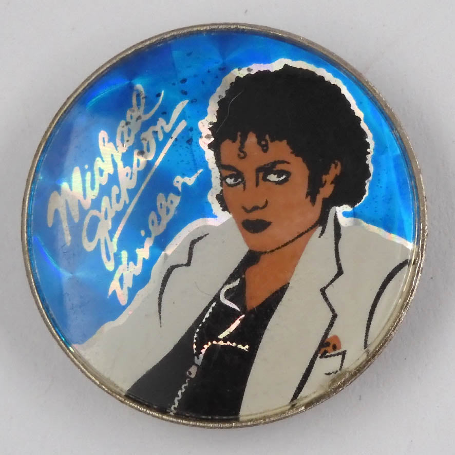Michael Jackson - 'Thriller Blue' Crystal Badge