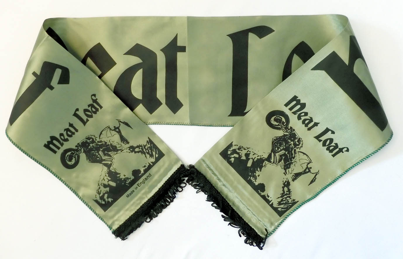 Meat Loaf - 'Bat Out of Hell' Green Concert Scarf