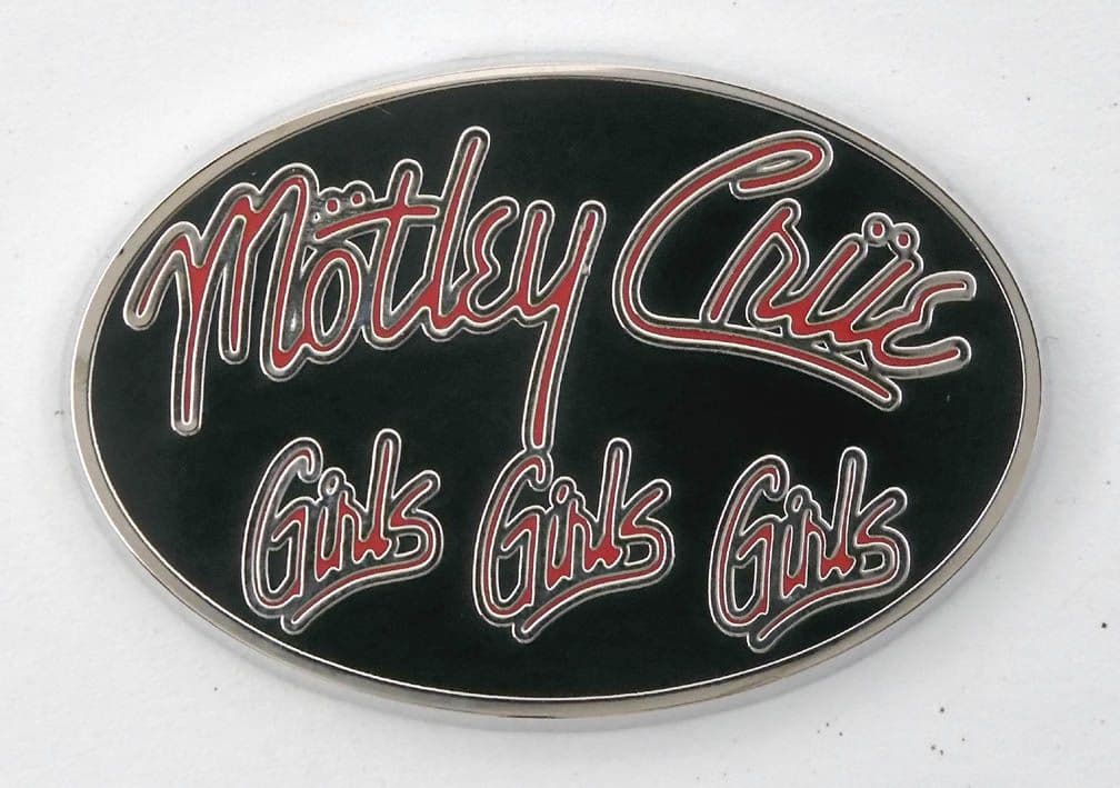 Motley Crue - 'Girls Girls Girls' Enamelled Cast Metal Badge