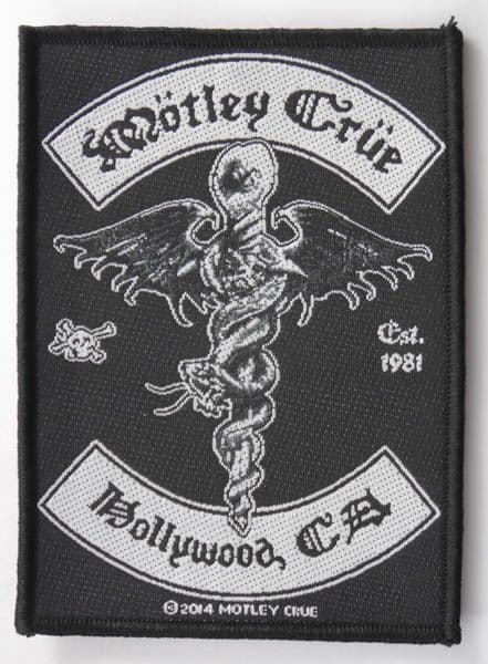 Motley Crue - 'Hollywood CA' Woven Patch