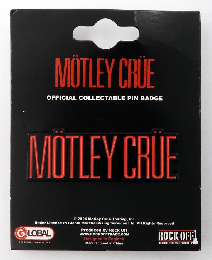 Motley Crue - 'Logo' Enamelled Cast Metal Badge