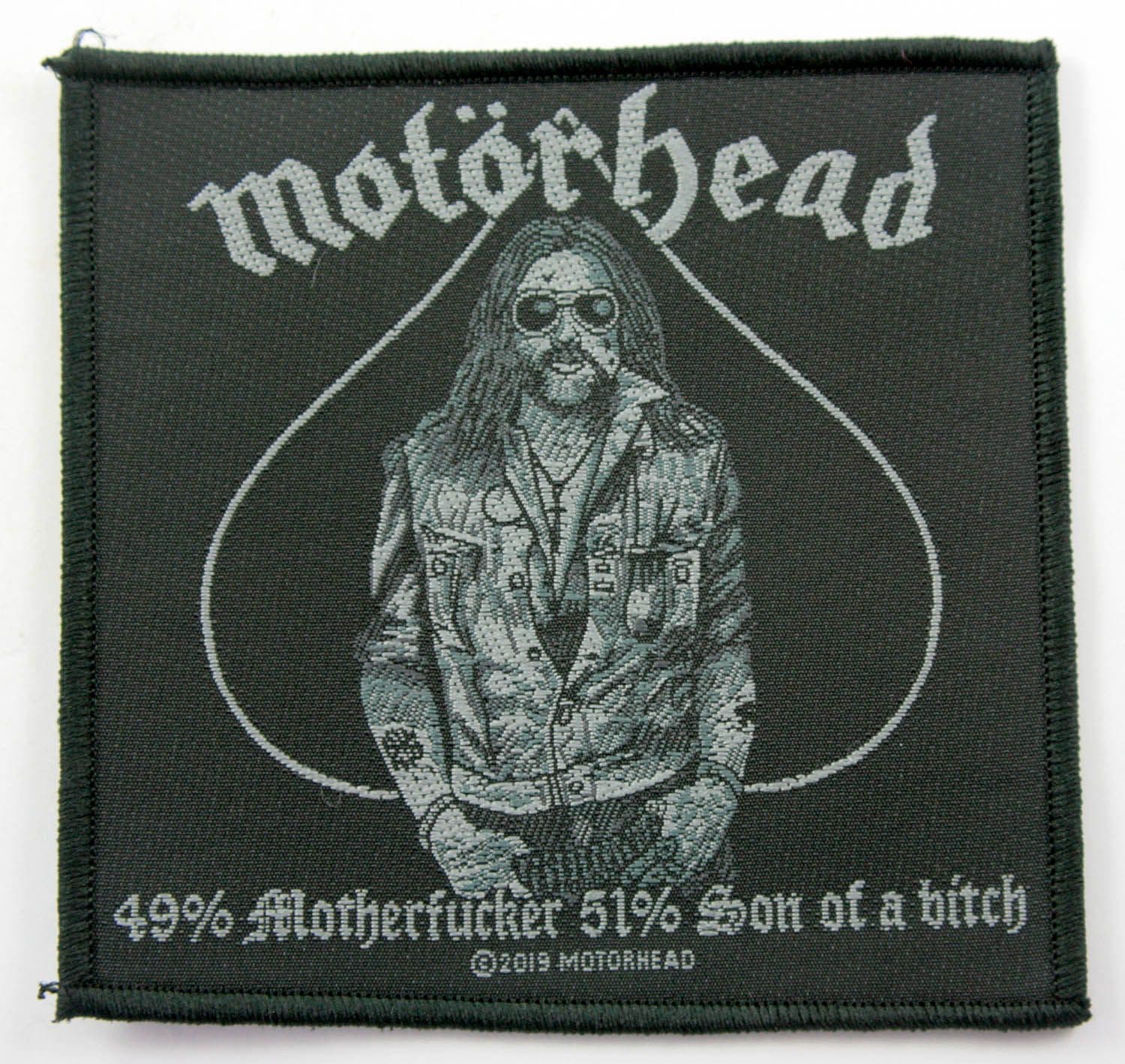 Motorhead - '49% Motherfucker 51% Son of a Bitch' Woven Patch