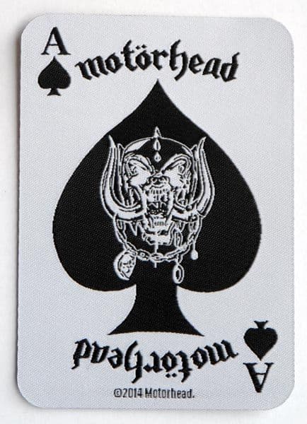 Motorhead - 'Ace of Spades Playing Card' Woven Patch