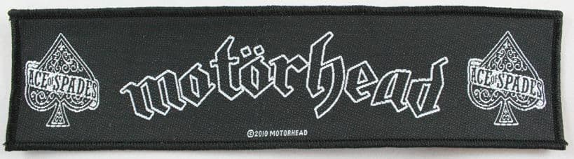 Motorhead - 'Ace of Spades' Woven Strip Patch