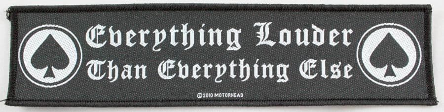 Motorhead - 'Everything Louder' Woven Strip Patch