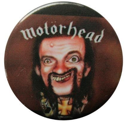 Motorhead - 'Lemmy Cartoon' Button Badge