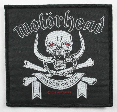 Motorhead - 'March or Die' Woven Patch