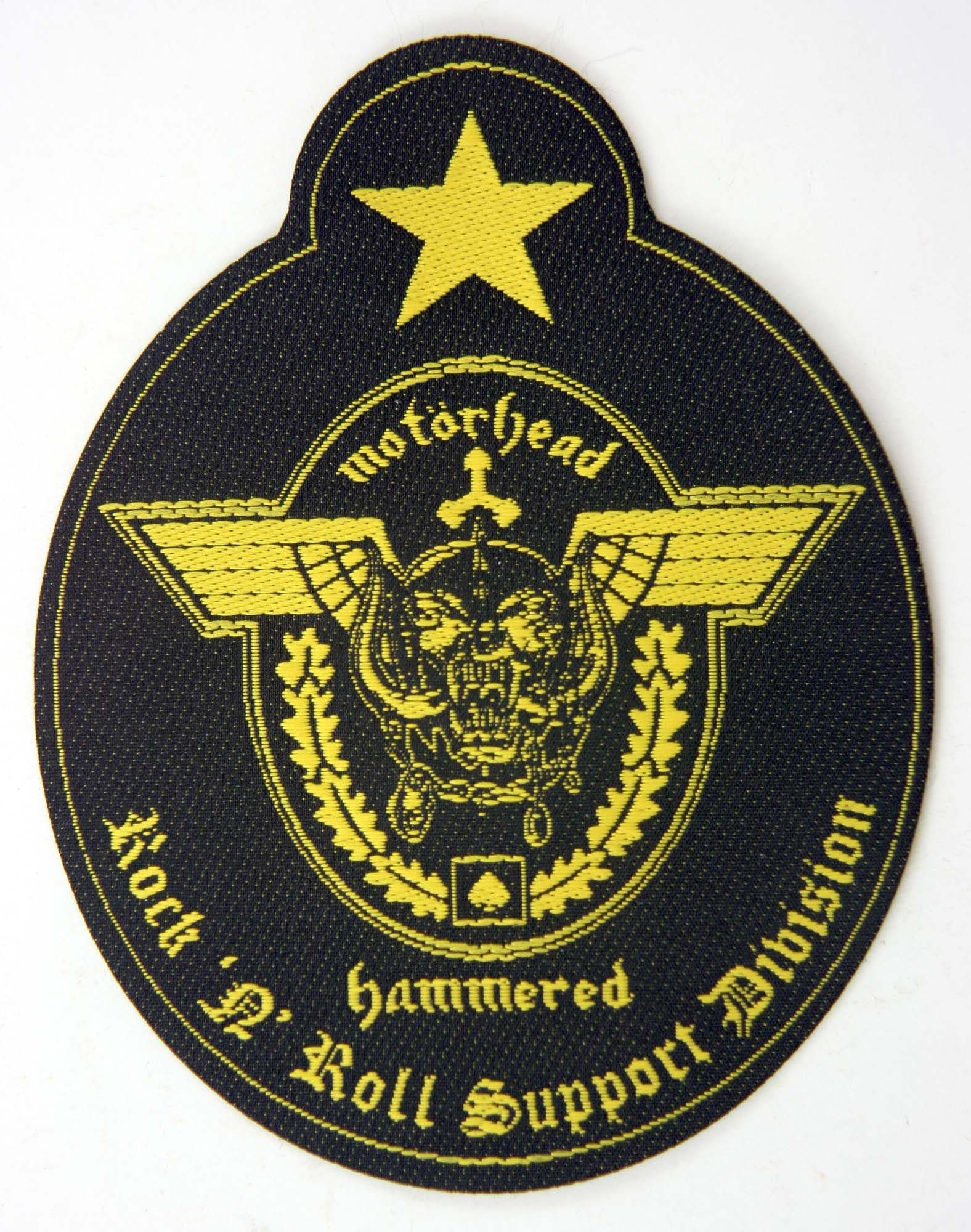 Motorhead - 'Rock 'n' Roll Support Division' Shaped Patch