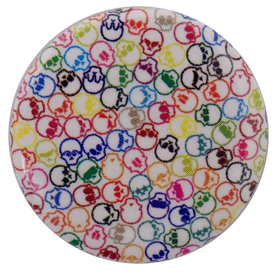 Multicoloured Skulls - Button Badge