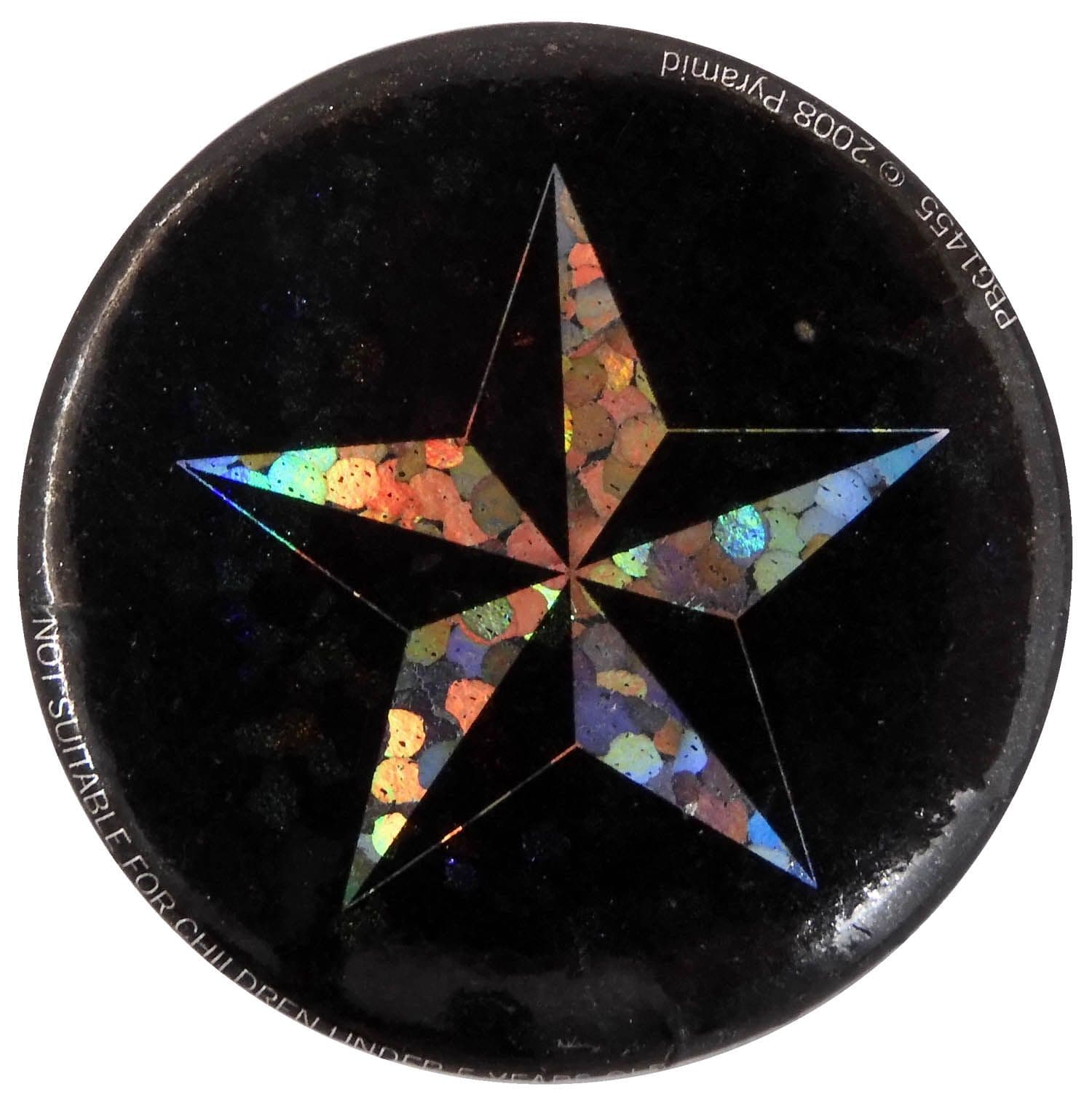 Nautical Star - Glittery Button Badge