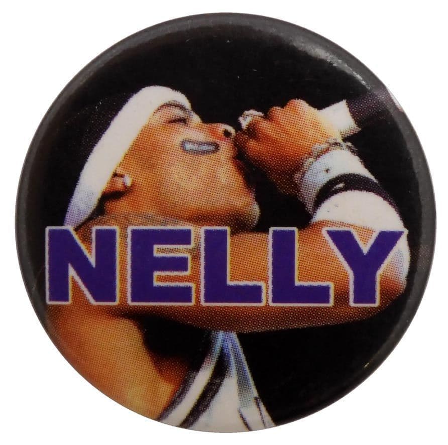 Nelly - 'In White' Button Badge