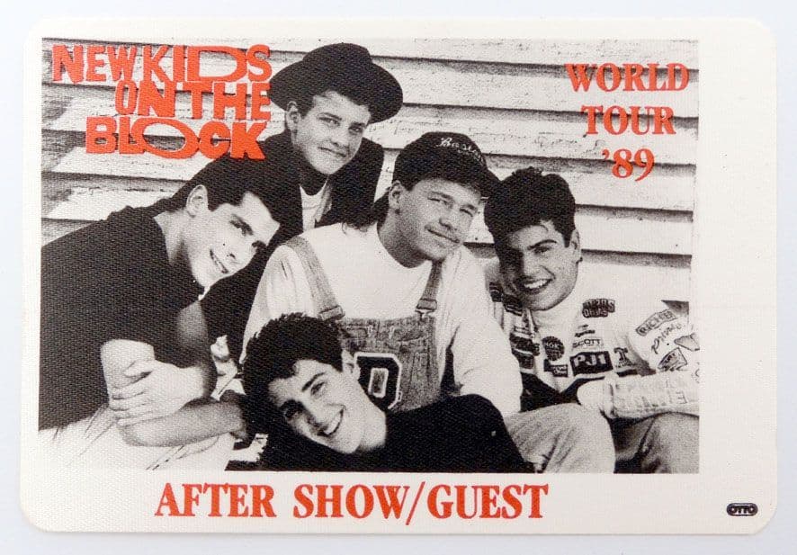 New Kids on the Block - 'World Tour '89 - After Show/Guest' Backstage Pass