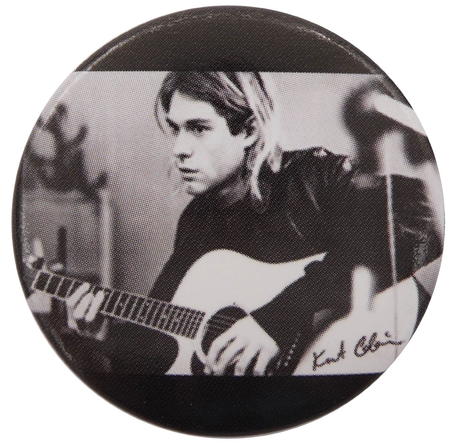Nirvana - 'Kurt Smoking' Large Button Badge