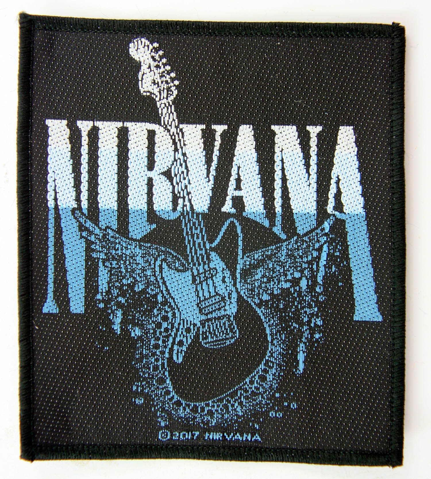 Nirvana - 'Winged Guitar' Woven Patch
