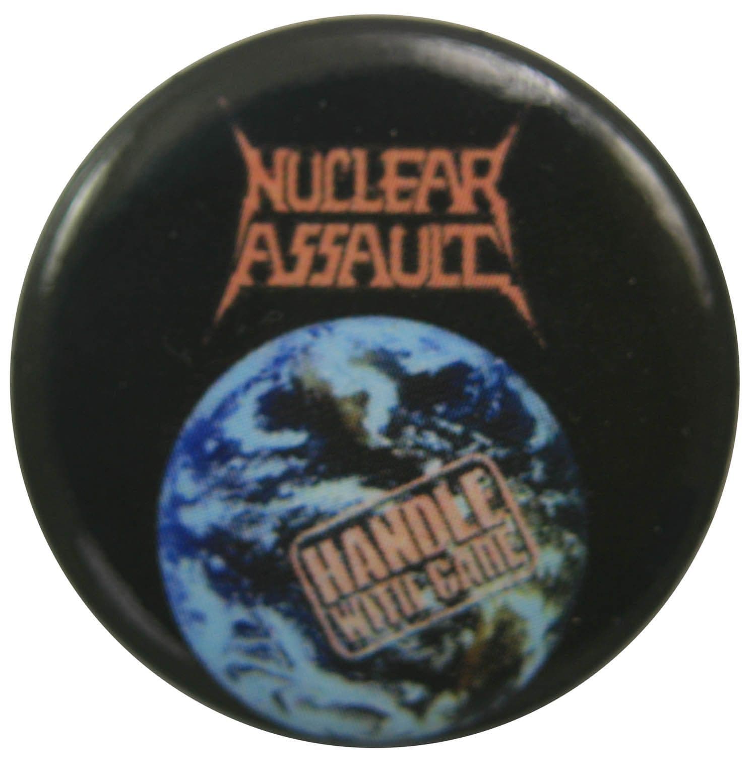 Nuclear Assault - 'Handle With Care' Button Badge