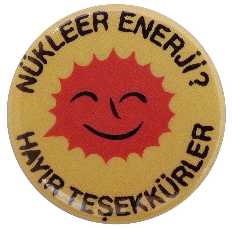 Nuclear Power? No Thanks - 'Turkish' Button Badge