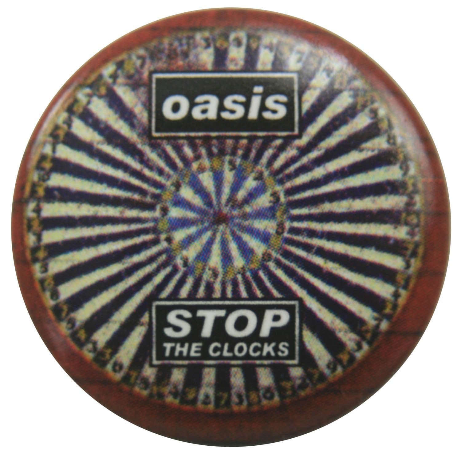 Oasis - 'Stop the Clocks' Button Badge