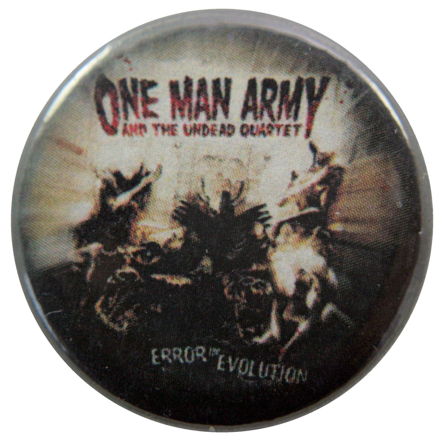 One Man Army and the Undead Quartet - 'Error in Evolution' Button Badge