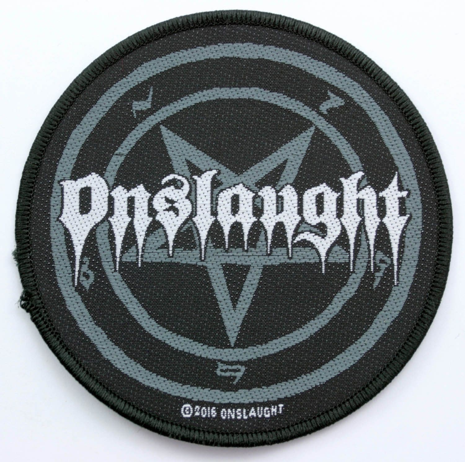 Onslaught - 'Pentagram' Woven Patch