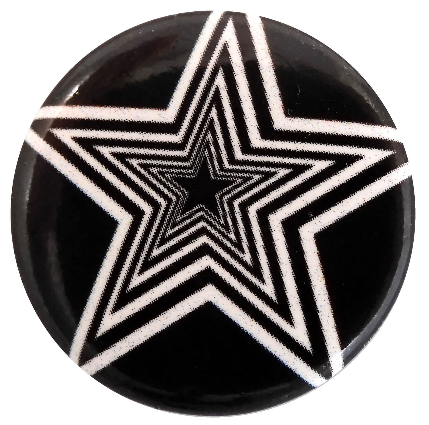 Op Art Star - Button Badge