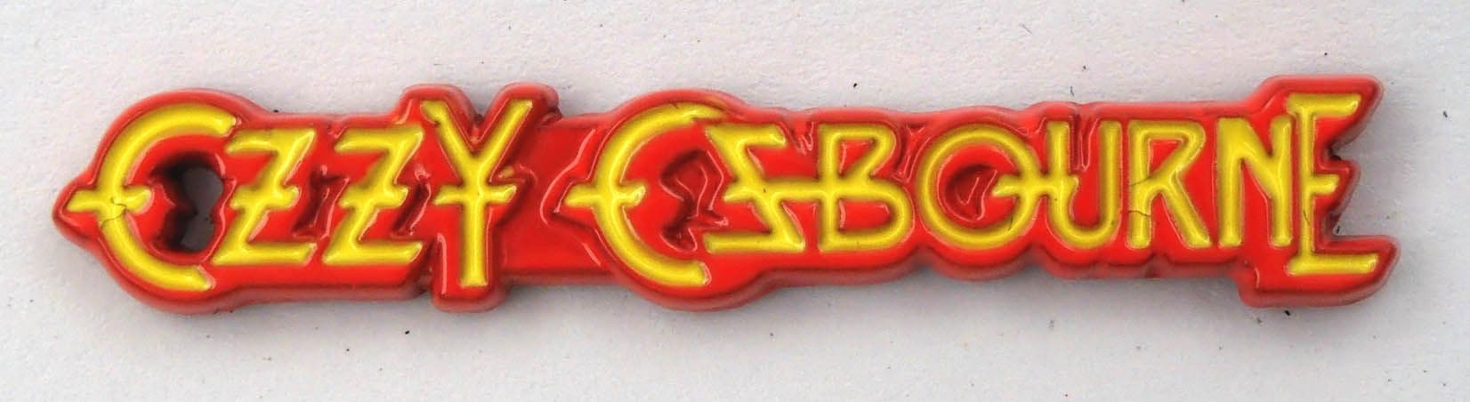 Ozzy Osbourne - 'Name' Enamelled Cast Metal Badge