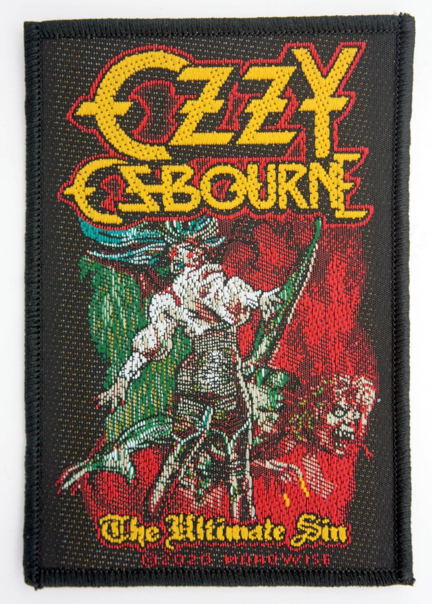 Ozzy Osbourne - 'The Ultimate Sin' Woven Patch
