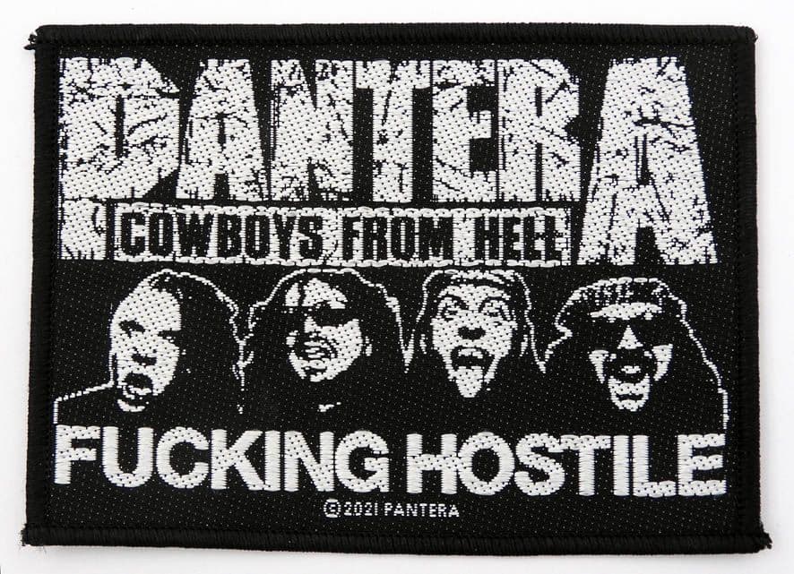 Pantera - 'Cowboys From Hell - Fucking Hostile' Woven Patch