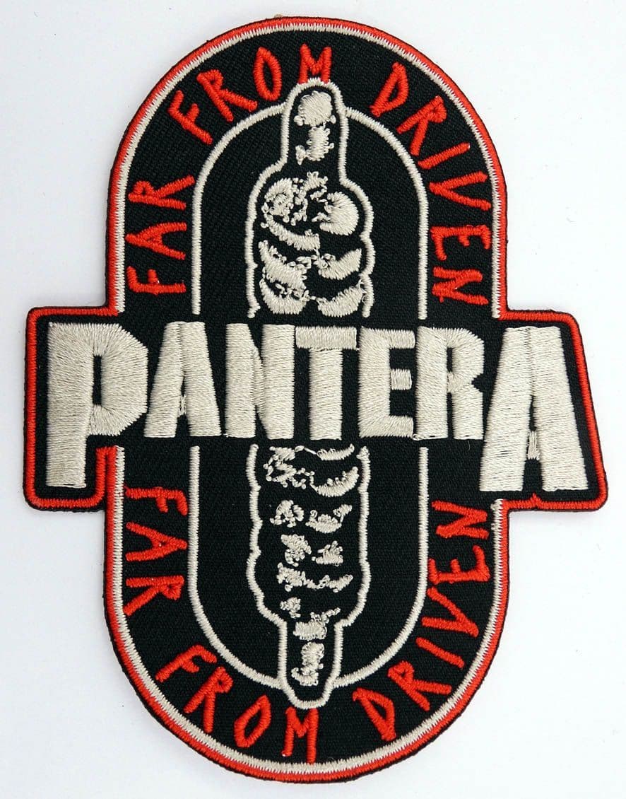 Pantera - 'Far From Driven' Embroidered Patch