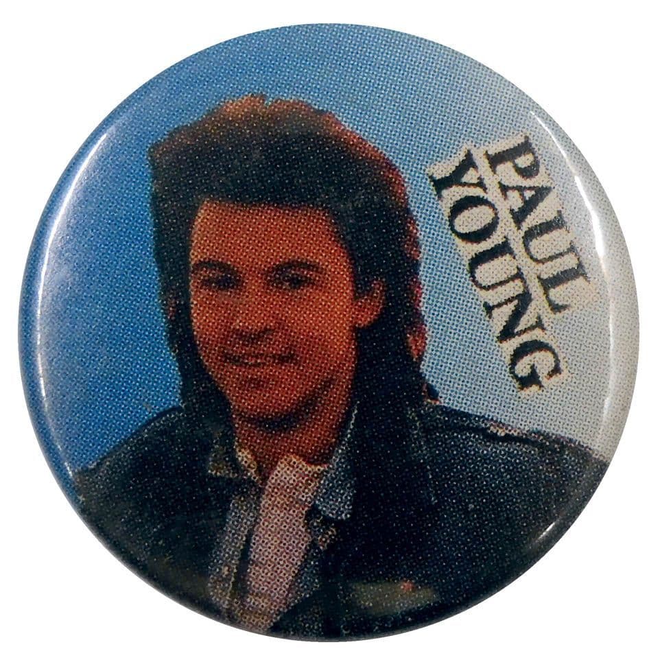 Paul Young - 'Blue' Button Badge