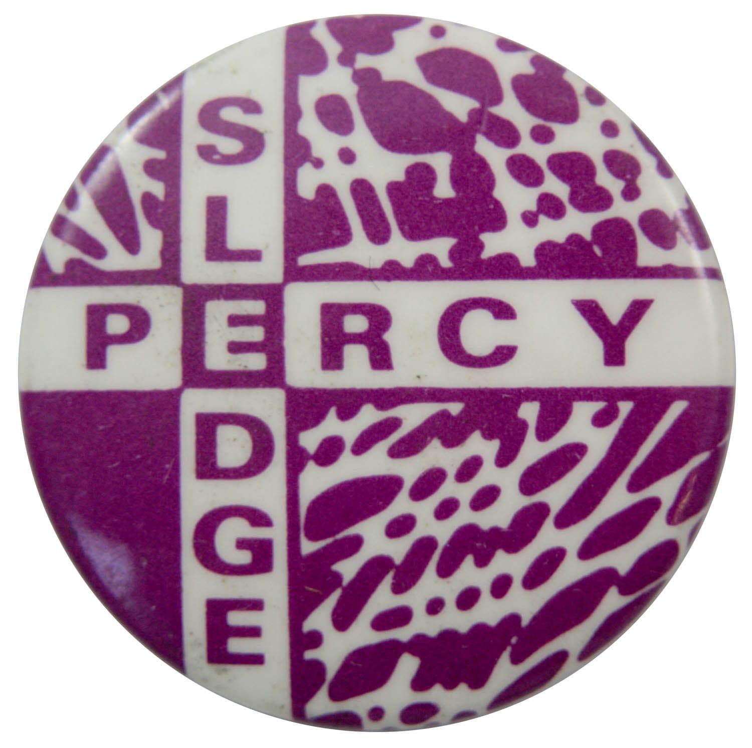 Percy Sledge - 'Purple Name' Button Badge