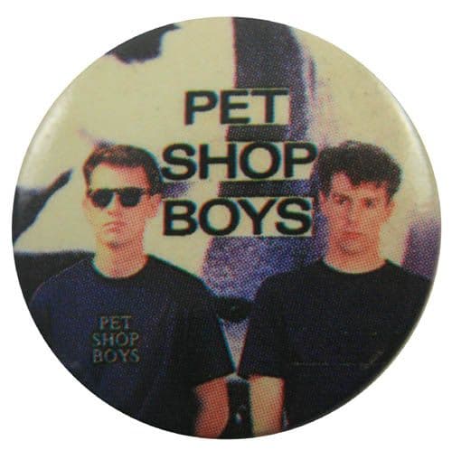 Pet Shop Boys - 'Blue T.Shirts' Button Badge