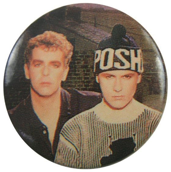 Pet Shop Boys - 'Posh Hat' Button Badge