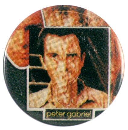 Peter Gabriel - 'Melted Face' Button Badge