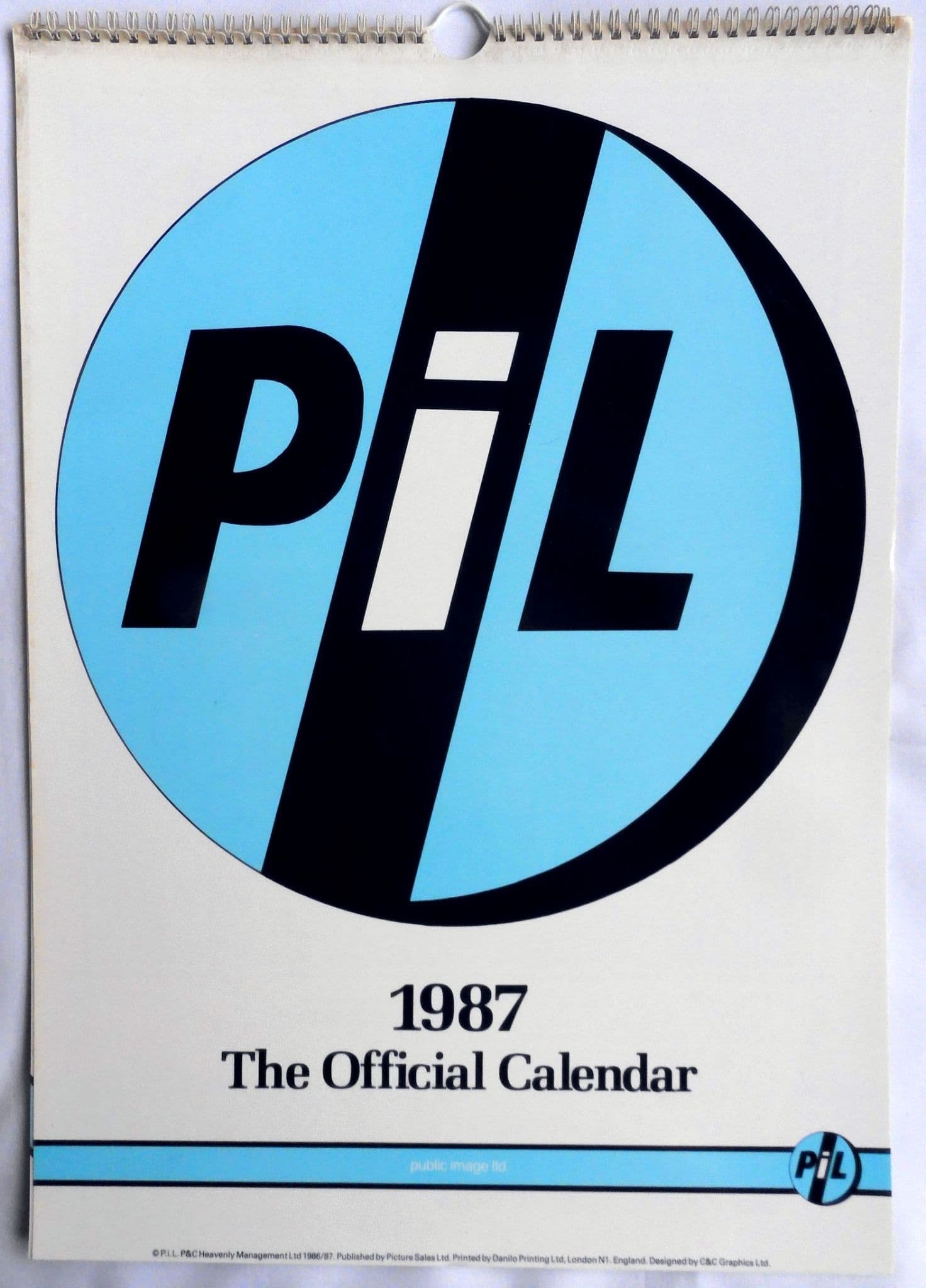 PiL - 1987 Calendar * Public Image Ltd *