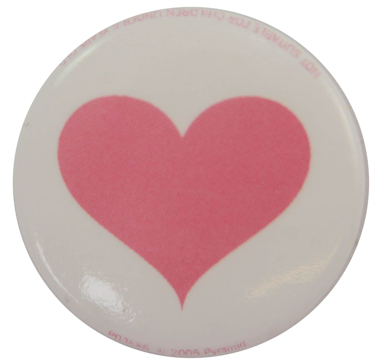 Pink Heart - Button Badge