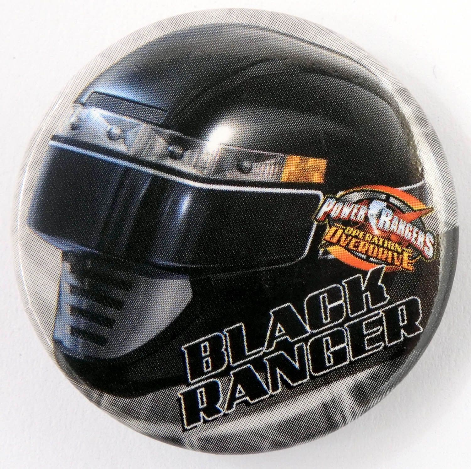 Power Rangers - 'Black Ranger' Large Button Badge