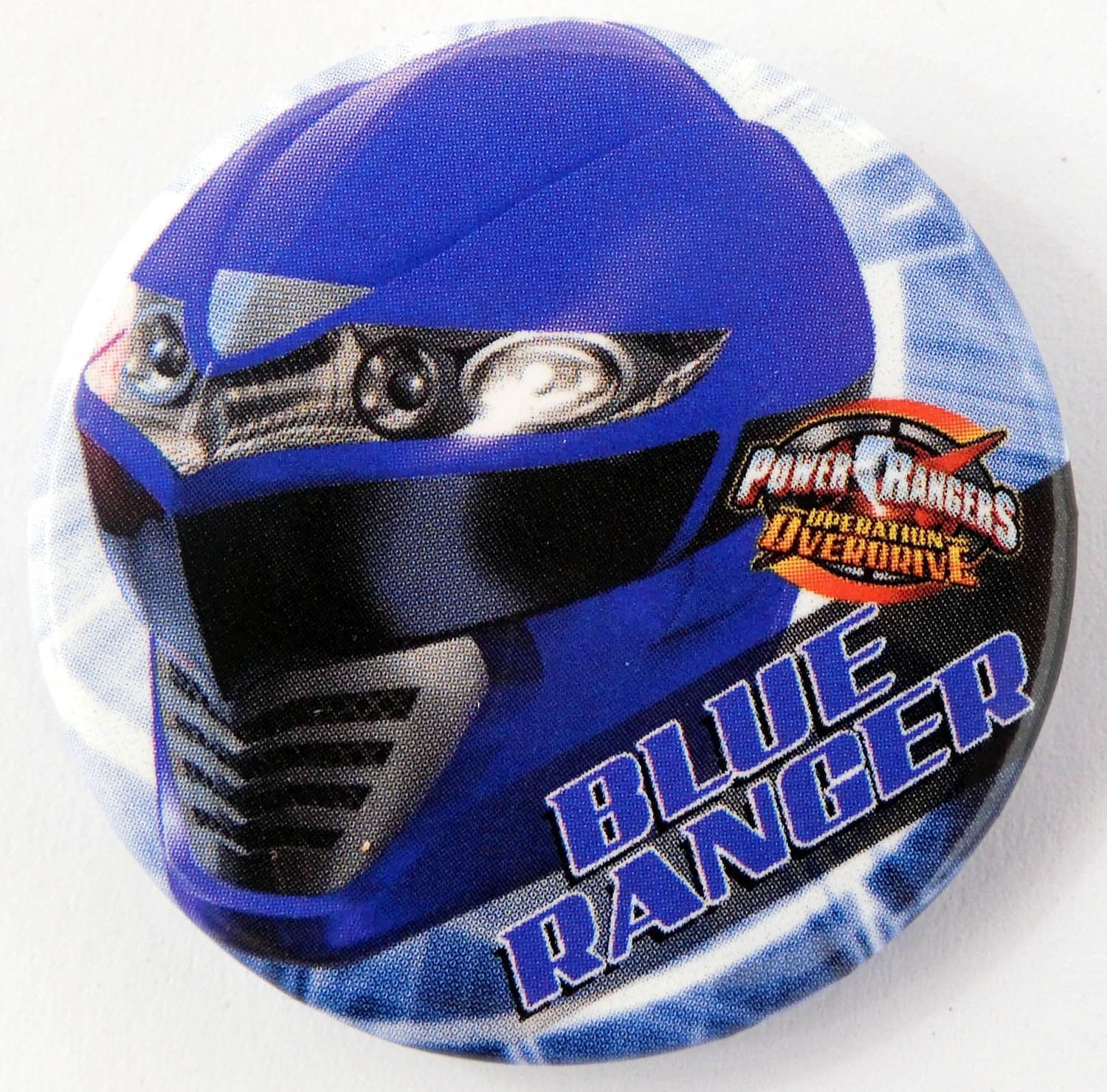 Power Rangers - 'Blue Ranger' Large Button Badge