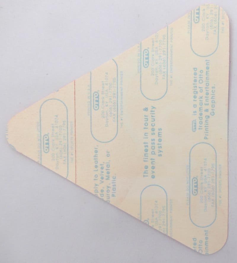 Prince and the New Power Generation - 'Diamonds & Pearls 1992 Guest Green 2' Backstage Pass