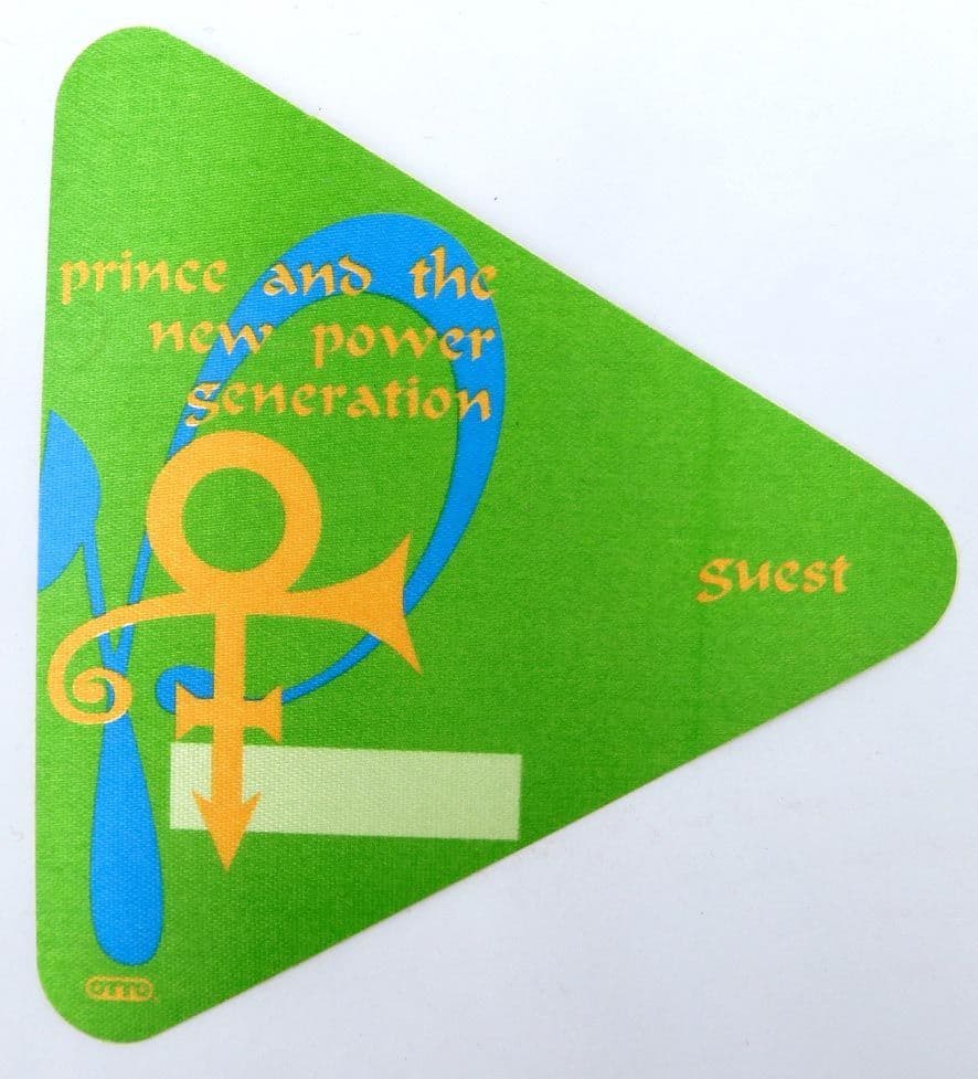 Prince and the New Power Generation - 'Diamonds & Pearls 1992 Guest Green' Backstage Pass