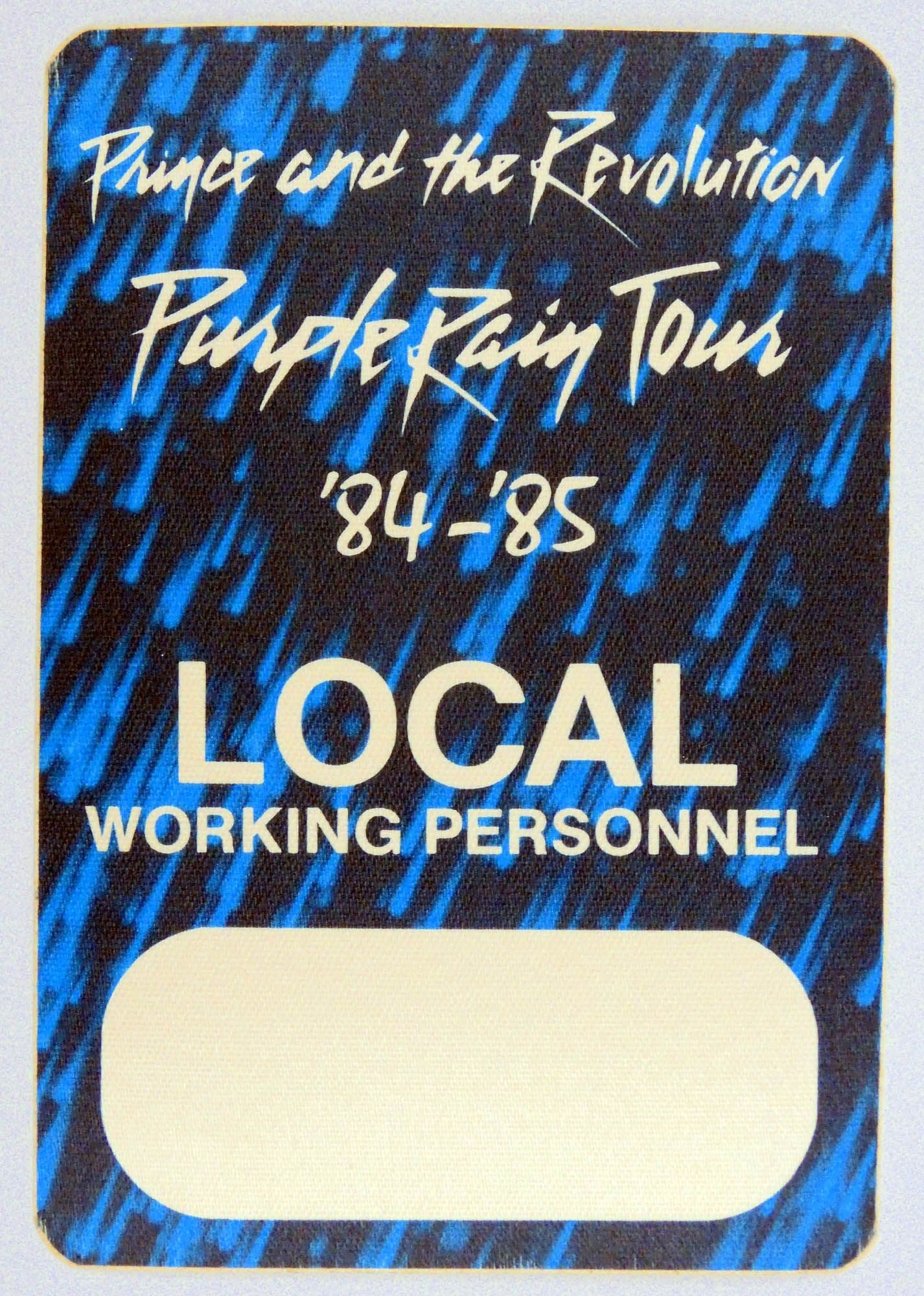 Prince and the Revolution - 'Purple Rain Tour '84-'85 Blue' OTTO Backstage Pass