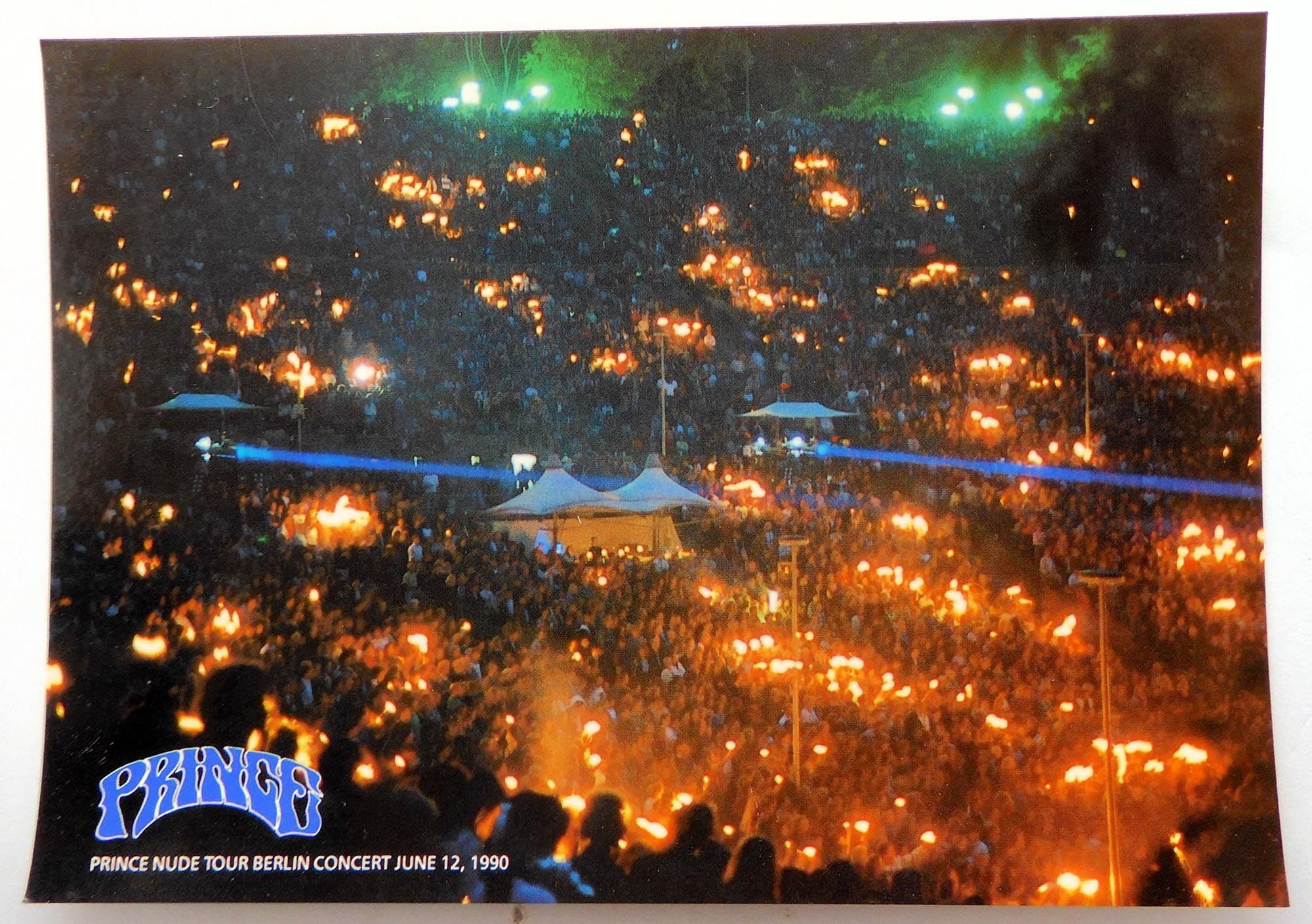 Prince - 'Nude Tour Berlin Concert 1990' Postcard