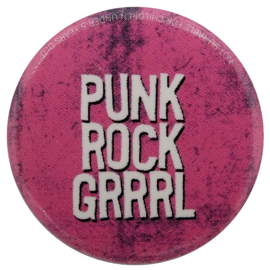 Punk Rock Grrrl - Button Badge