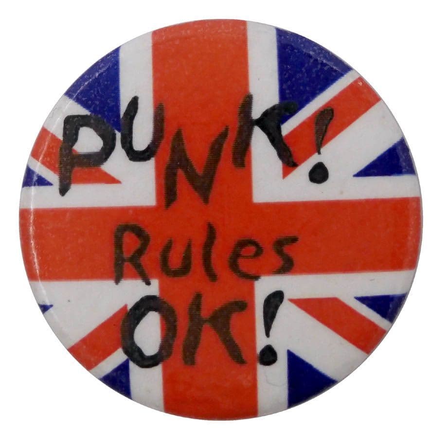 Punk Rules OK! - Button Badge