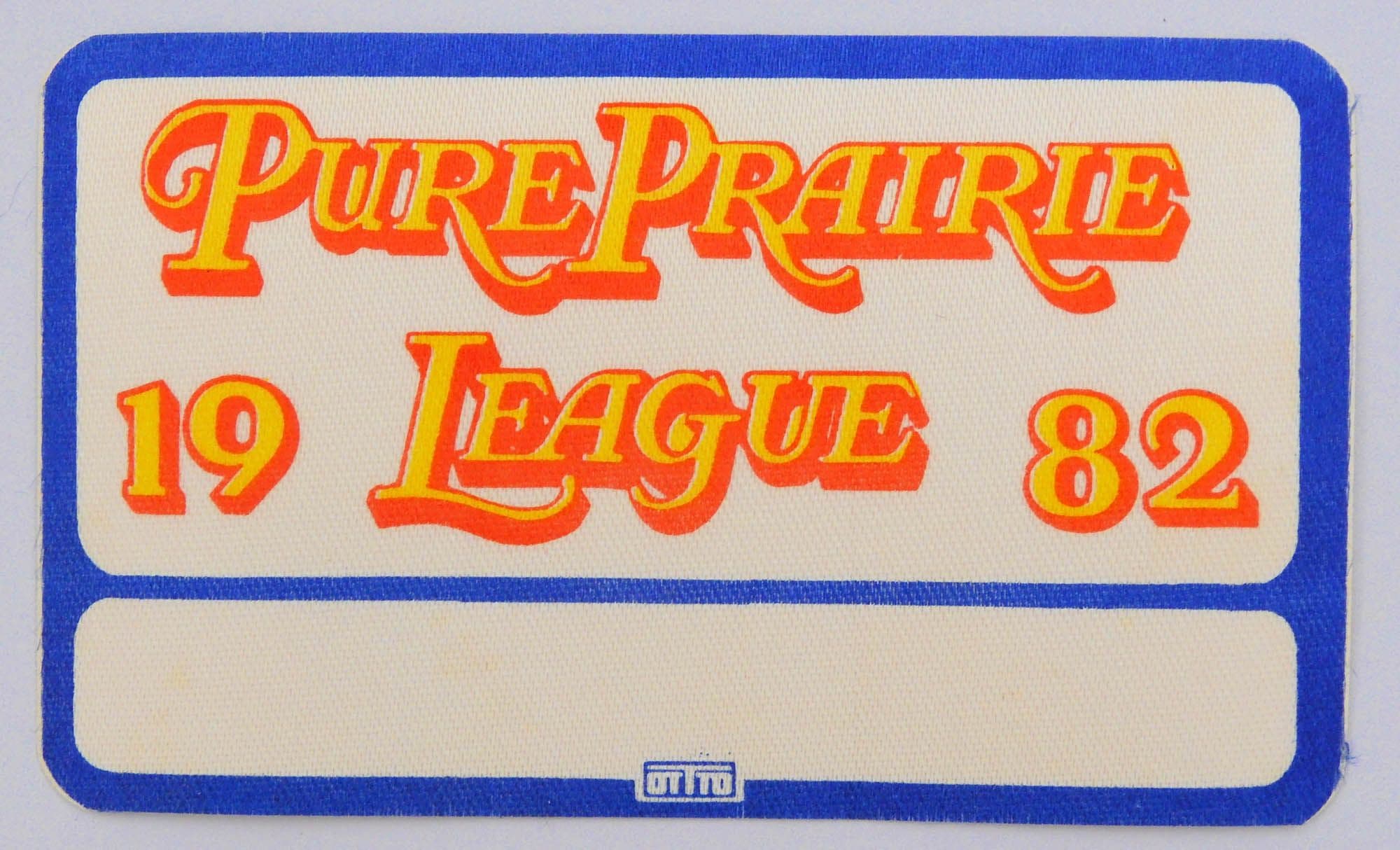 Pure Prairie League - 1982' OTTO Backstage Pass