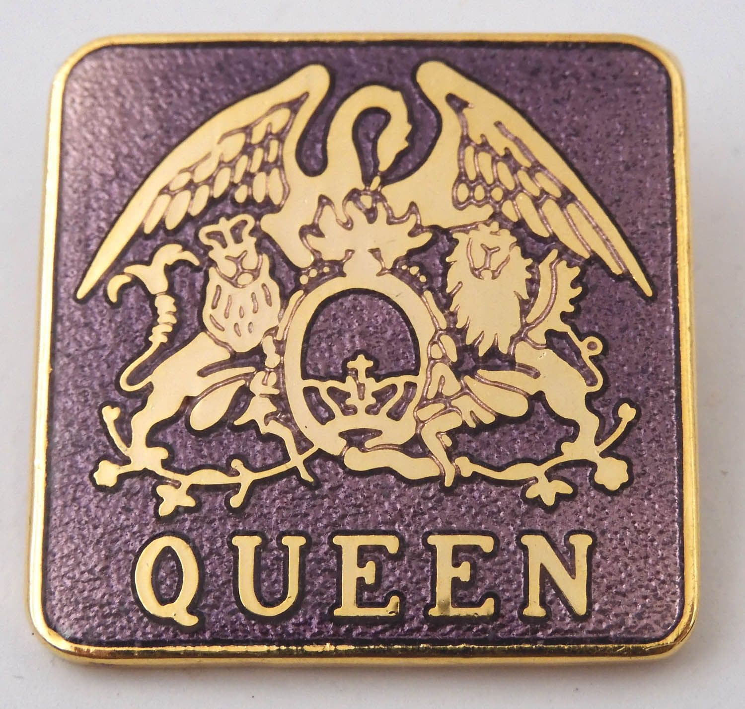 Queen - 'Crest' Purple Enamel Badge