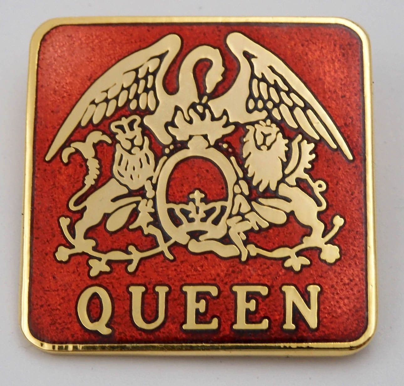 Queen - 'Crest' Red Enamel Badge