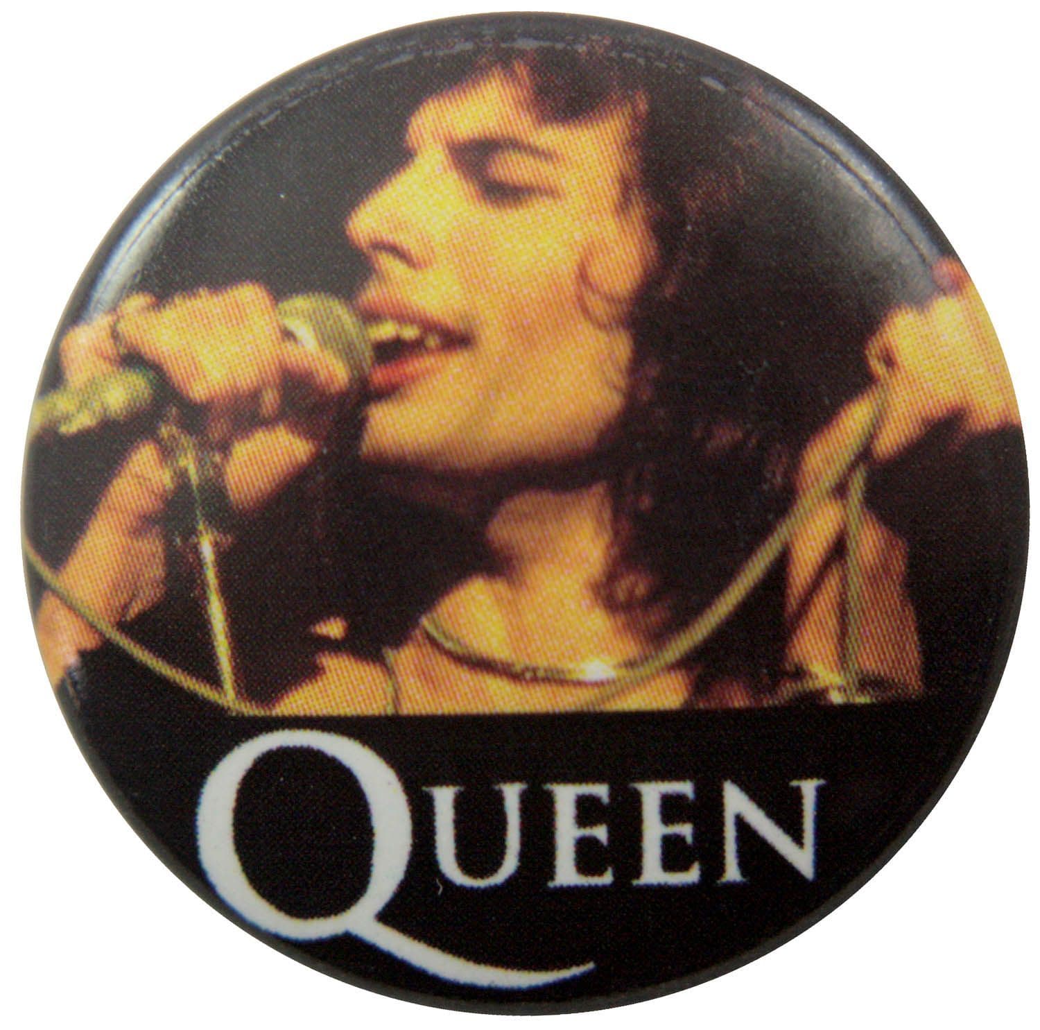 Queen - 'Freddie Long Hair' Button Badge