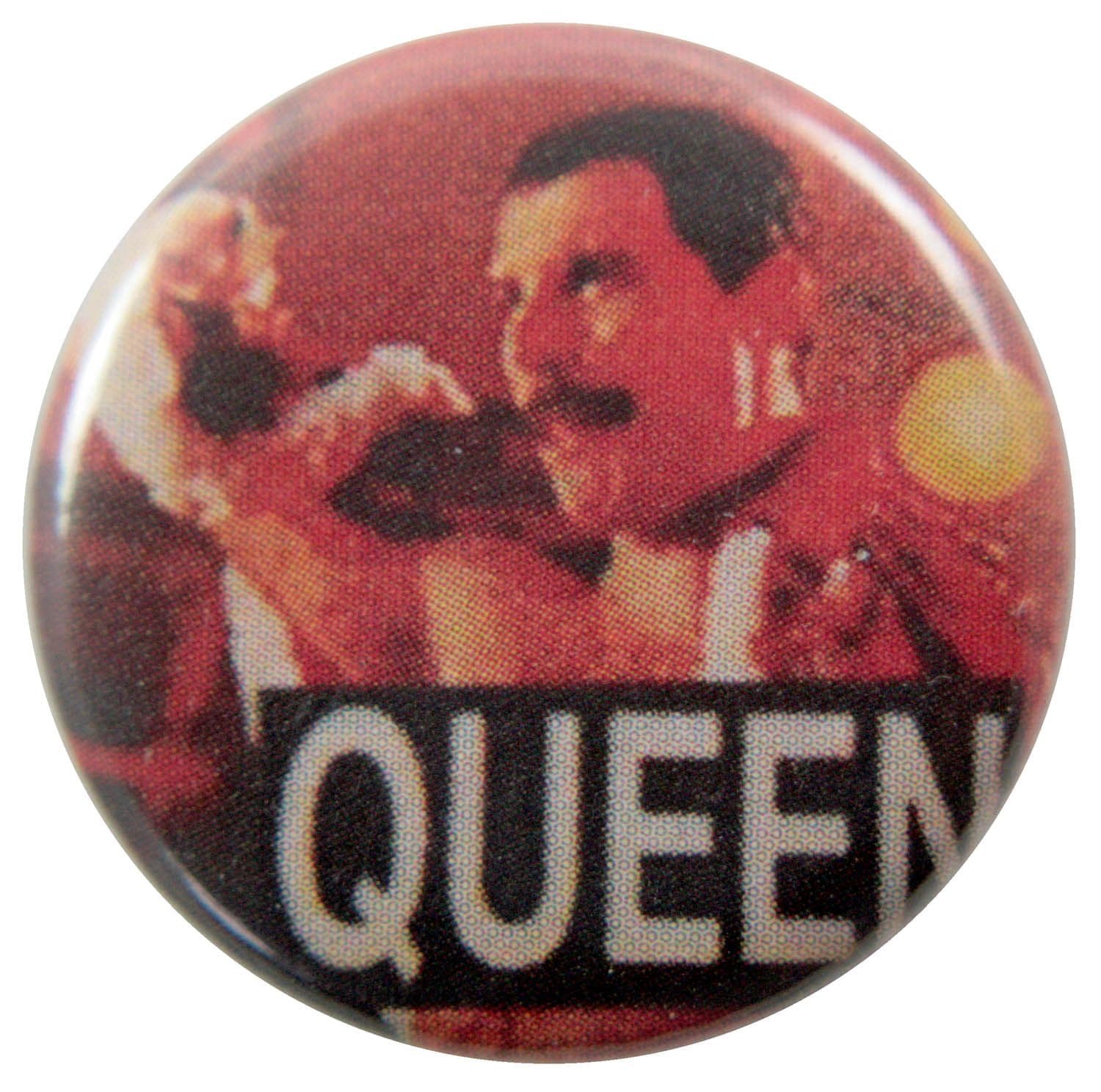 Queen - 'Freddie Red' Button Badge