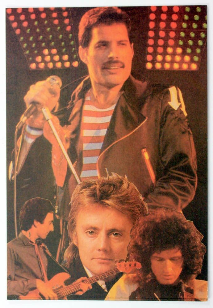 Queen - 'Group Collage' Postcard