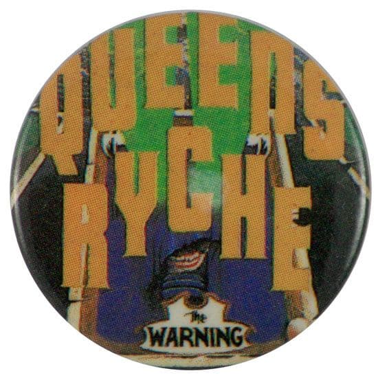 Queensryche - 'Warning' Button Badge